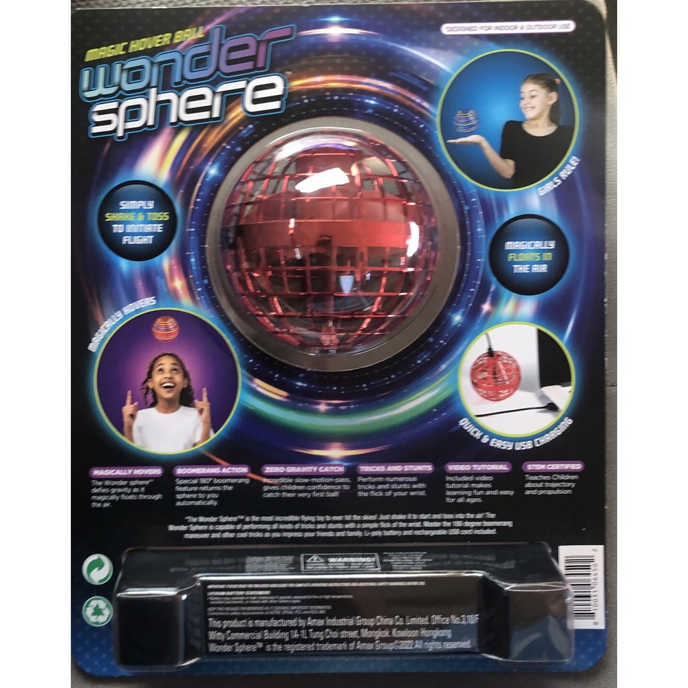 Wonder Sphere Magic Hover Ball Toy Red (New, Sealed) Tricks, Stunts - Picture 2 of 2